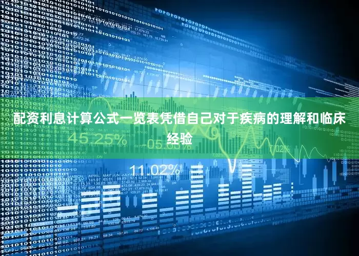 配资利息计算公式一览表凭借自己对于疾病的理解和临床经验